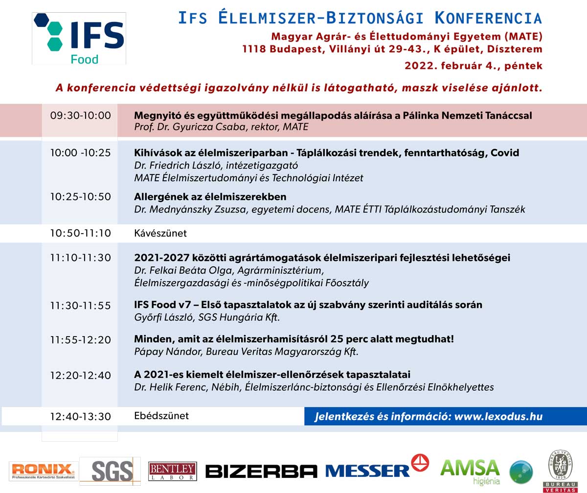 IFS elelmiszer biztonsagi konferencia program 2022 02 04 1
